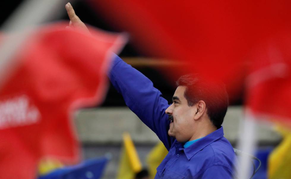 Nicolás Maduro en un evento con simpatizantes en Caracas.