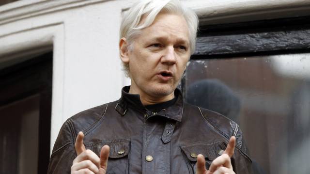 Assange, el pasado mayo en la embajada de Ecuador en Londres.