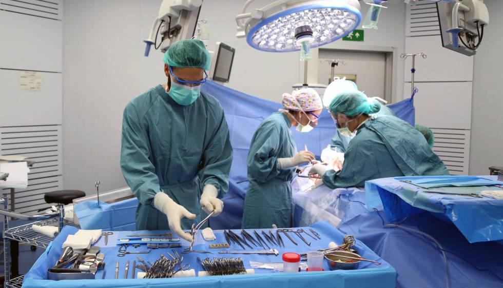 Una operación quirúrgica para trasplantar un órgano en Vall d'Hebron
