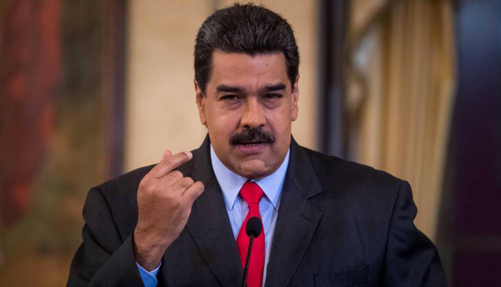 Nicolás Maduro, en una rueda de prensa en Caracas este jueves.