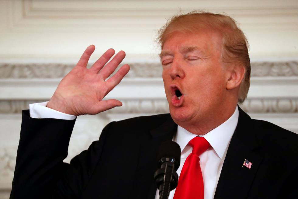 Trump este lunes en la Casa Blanca.