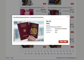 Así funciona el mercado ilegal de pasaportes en el ‘Internet oscuro’