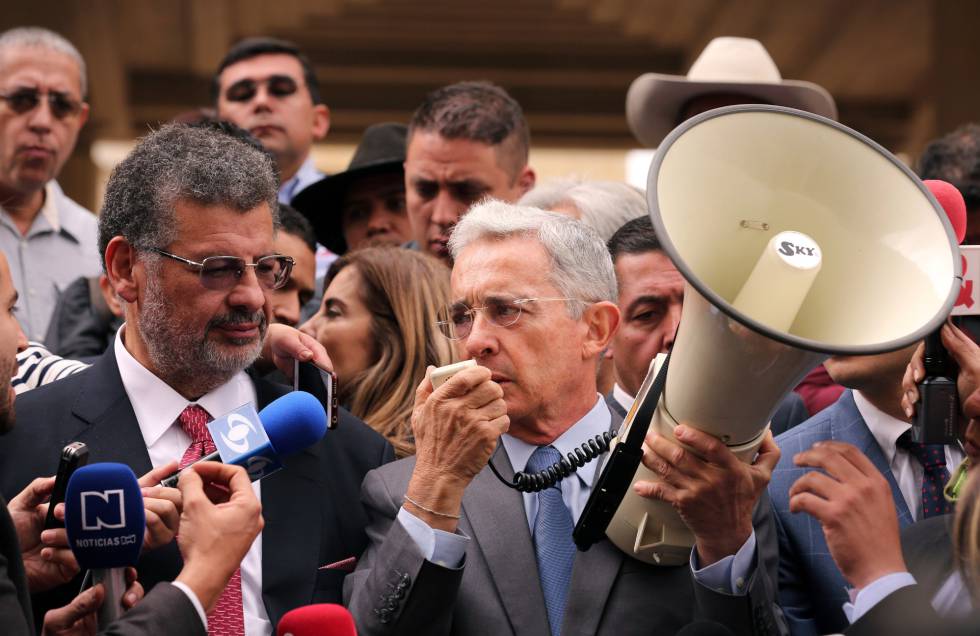 El expresidente colombiano Álvaro Uribe, actual senador del Centro Democrático.