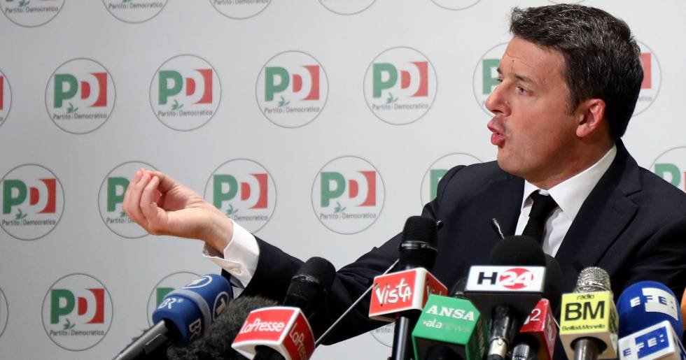 Matteo Renzi, líder del PD, dimite tras el batacazo electoral en las legislativas italianas de 2018.