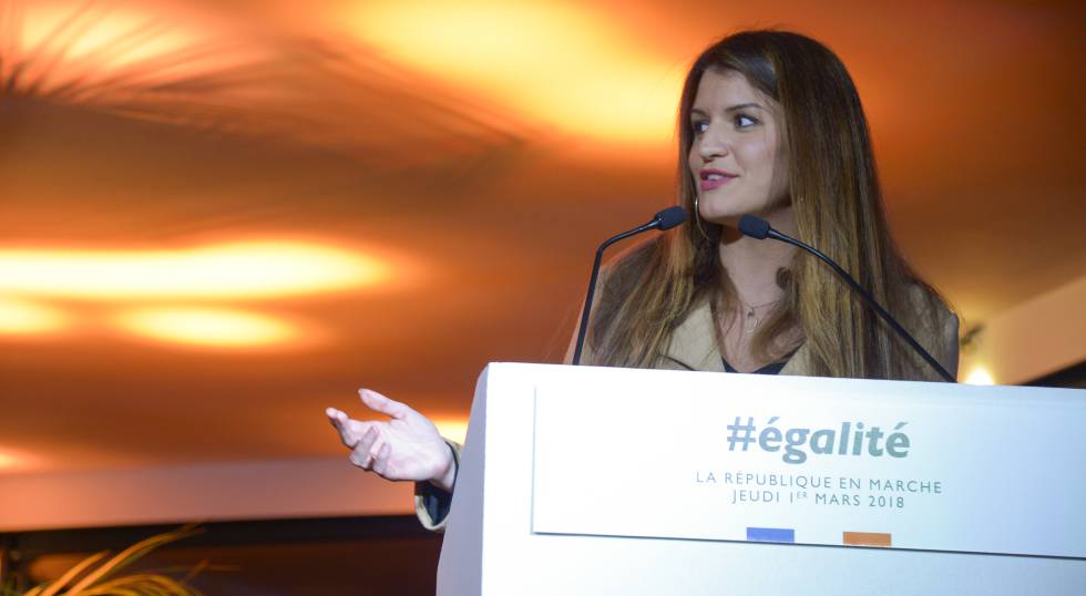 Marlene Schiappa, secretaria de Estado para la Igualdad en Francia, en una conferencia en ParÃs.rn