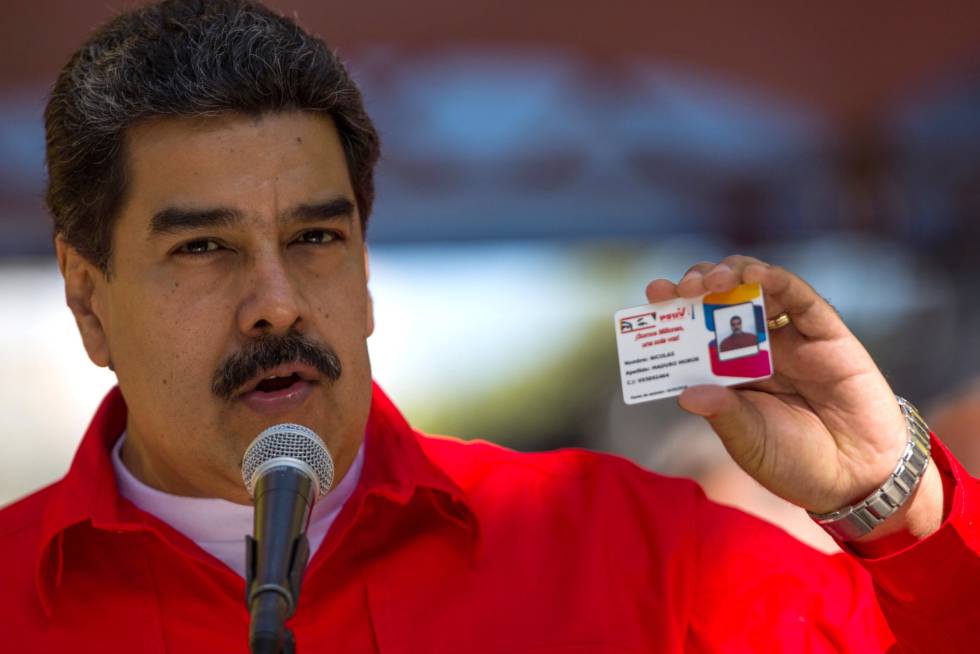 Nicolás Maduro, el pasado viernes en un acto del Partido Socialista Unido de Venezuela. 