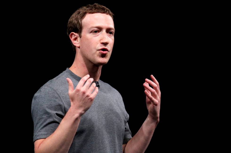 Mark Zuckerberg durante una conferencia.