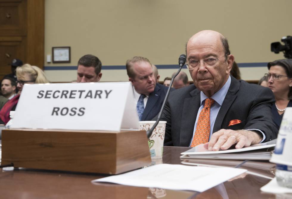 El secretario de Comercio, Wilbur Ross, en el Congreso.