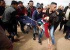 Un joven palestino es abatido por la espalda en la frontera de Gaza
