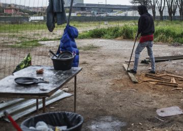 Un campo de refugiados en Roma el 30 de marzo de 2018.