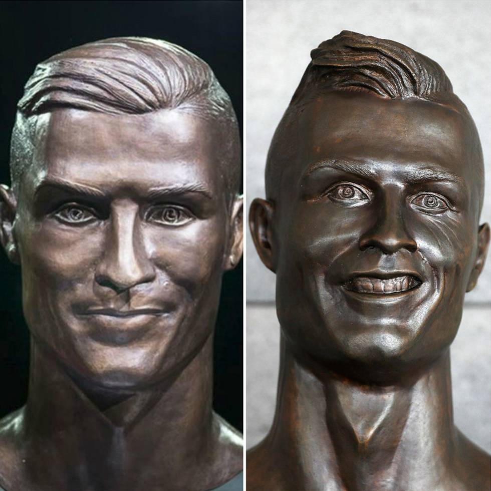 Esta Escultura Es Un Busto Realizado En Bronce El Color Que Posee