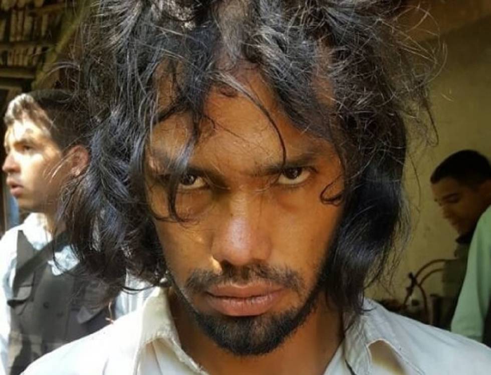 El artista antropófago en en una imagen de Instagram de Douglas Rico, el director del Cuerpo de Investigaciones CientÃficas Penales y CriminalÃsticas.