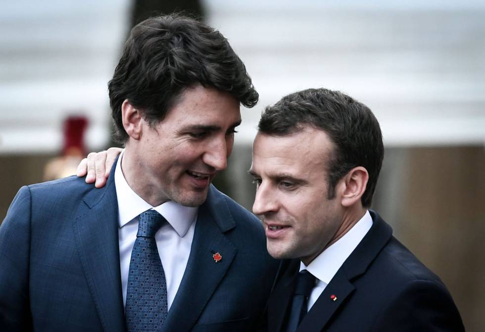 Macron y Trudeau celebran su sintonía personal y política ...