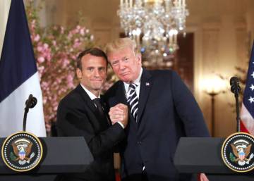 Trump, Macron y la magia del primer beso