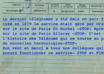 El último telegrama francés