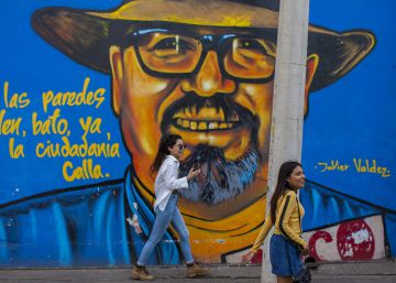 Un mural con el rostro del periodista Javier Valdez.