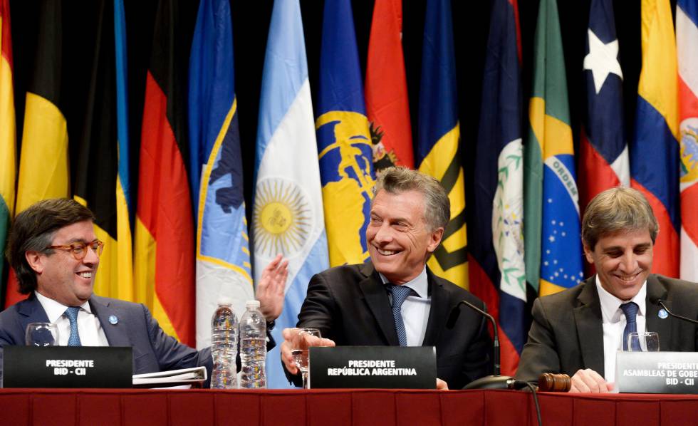 Mauricio Macri participa de la asamblea del BID que se realizó en marzo pasado en la provincia argentina de Mendoza.
