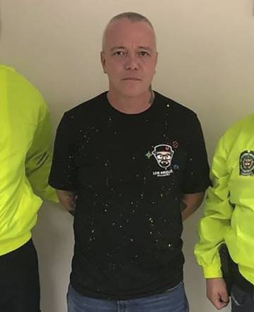 Momento de la detención de alias 'Popeye' en MedellÃn, Colombia.rn rn