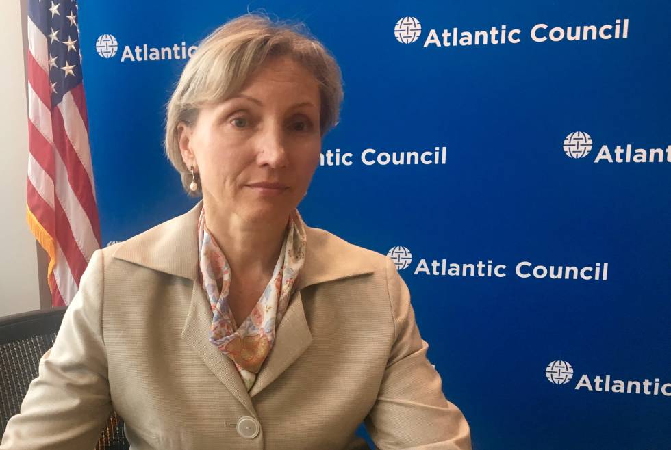 Marina Litvinenko durante la entrevista