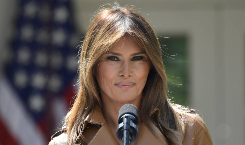 Melania Trump, el 7 de mayo, en su último gran acto público en la Casa Blanca