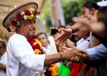 López Obrador, este sábado en Chiapas. 