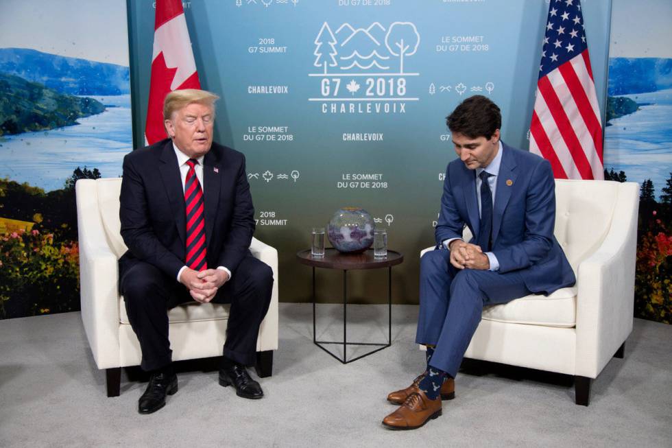 Trump y Trudeau, el pasado 8 de junio en Quebec