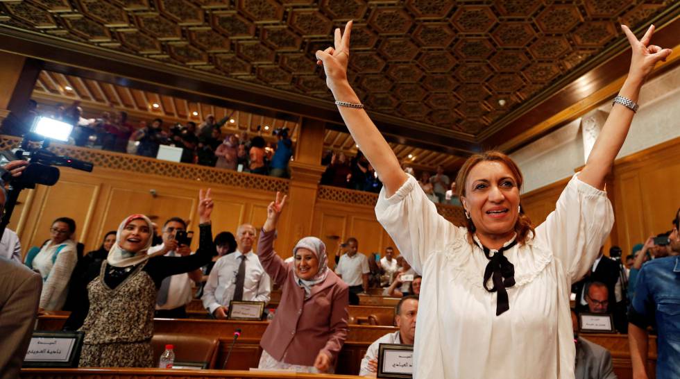 Suad Abderrahim, uma executiva de 53 anos, era a candidata do partido islâmico moderado Ennahda.