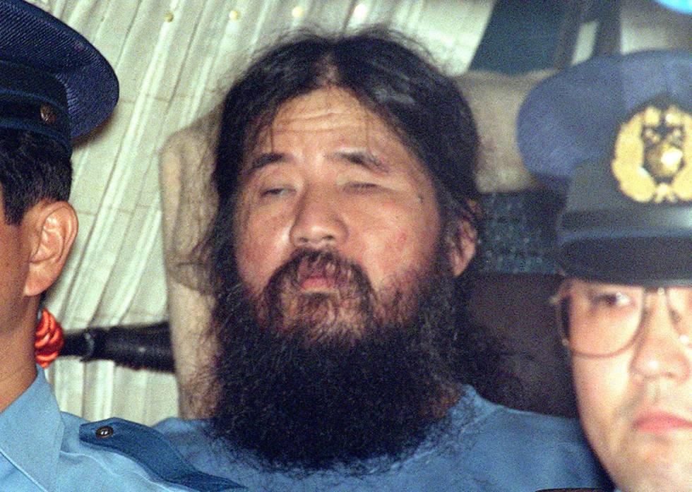 El ex lÃder de la secta Aum, Shoko Asahara, en 1995.