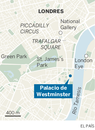Detenido en Londres bajo sospecha de terrorismo un conductor tras chocar contra las barreras del Parlamento