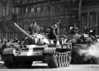 27th August 1968: Russian tanks on the streets of Prague, as the Soviets seize power in Czechoslovakia. (Photo by Reg LancasterExpressGetty Images)