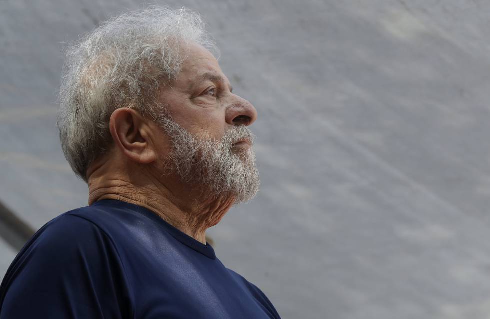 El expresidente brasileño Lula da Silva, horas antes de entrar en prisión el pasado 7 de abril