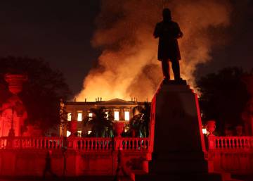 El incendio del Museo Nacional de Río de Janeiro, en imágenes