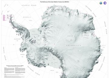 Y el mejor mapa topográfico de alta resolución del planeta es para… la Antártida