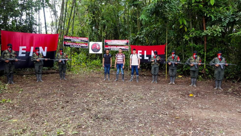 Liberación de tres militares secuestrados por el ELN en Arauca, el pasado miércoles. 