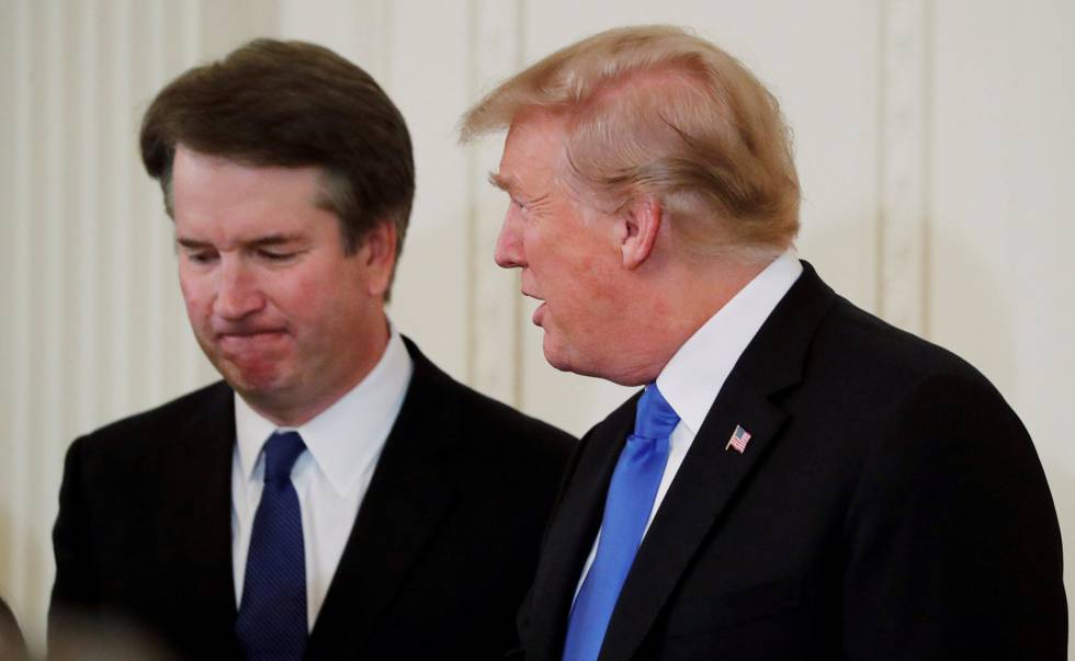 Kavanaugh y Trump, el pasado 9 de julio al anunciar su nominación