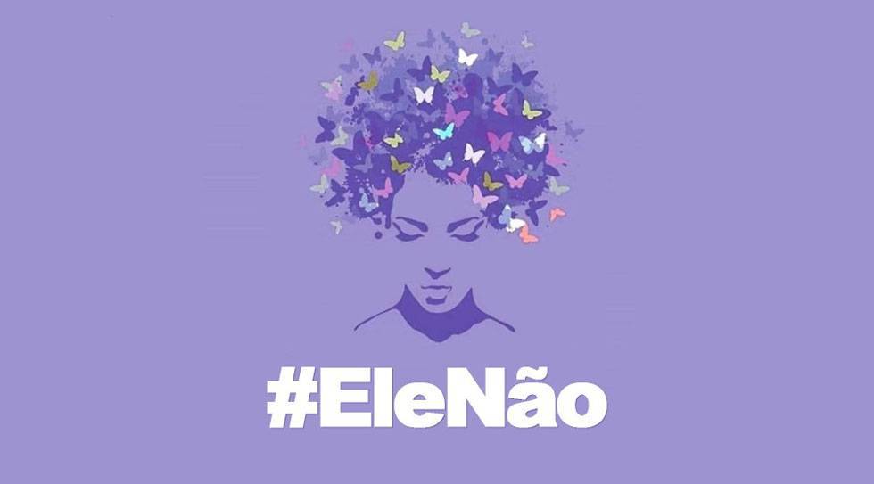 CampaÃ±a del Mujeres Unidas Contra Bolsonaro en Facebook.