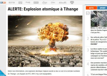 Una noticia falsa sobre una explosión nuclear provoca el pánico en Bélgica