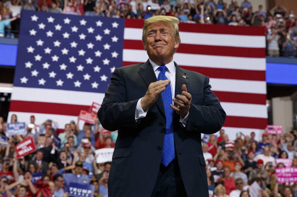Donald Trump, este martes en Southave, Misisipi.