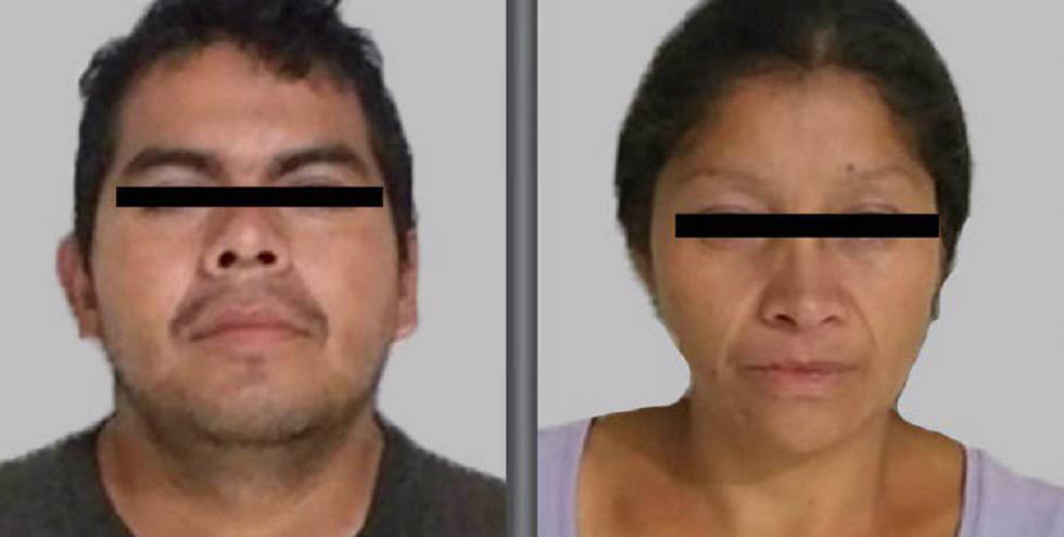 El matrimonio detenido en Ecatepec, Estado de México