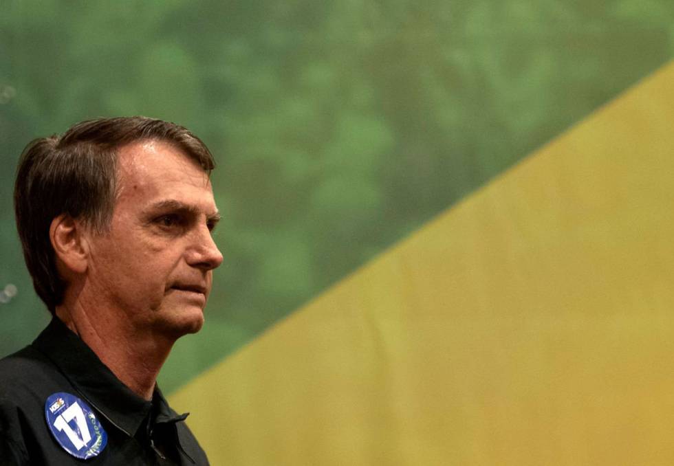 O candidato a presidente Jair Bolsonaro.