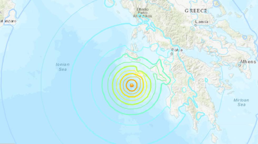 Mapa del Instituto Geológico de Estados Unidos.