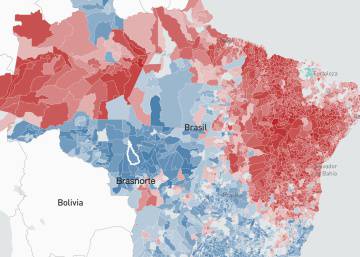 Bolsonaro arrasa en ciudades blancas y ricas: un mapa del voto en 5.500 municipios