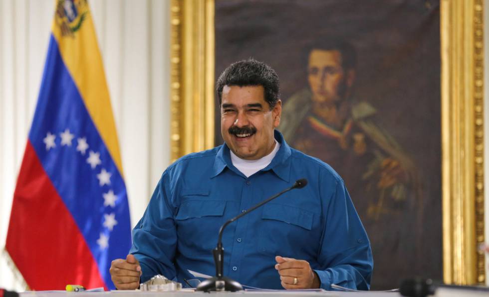 Maduro durante un discurso en Caracas.