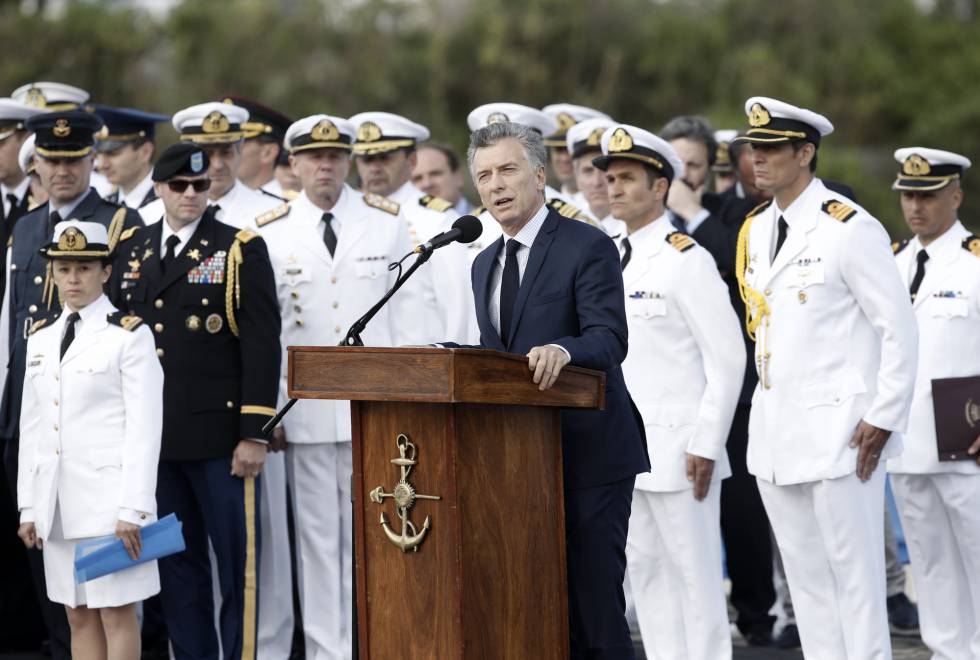 Macri encabeza el acto en homenaje de los 44 tripulantes del ARA San Juan a un año de su desaparición.
