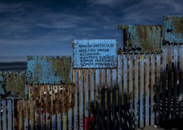 La valla fronteriza en Tijuana, México.