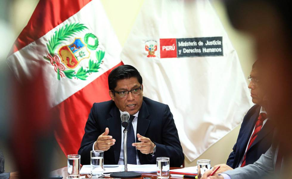 El ministro peruano de Justicia, Vicente Zeballos.