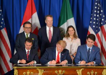Trump se despide de Peña Nieto en el G20 con la firma del nuevo acuerdo comercial