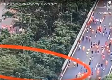 Pillados decenas de participantes del medio maratón de Shenzhen haciendo trampas