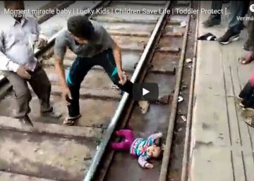 El milagro de sobrevivir tras el paso de un tren por encima