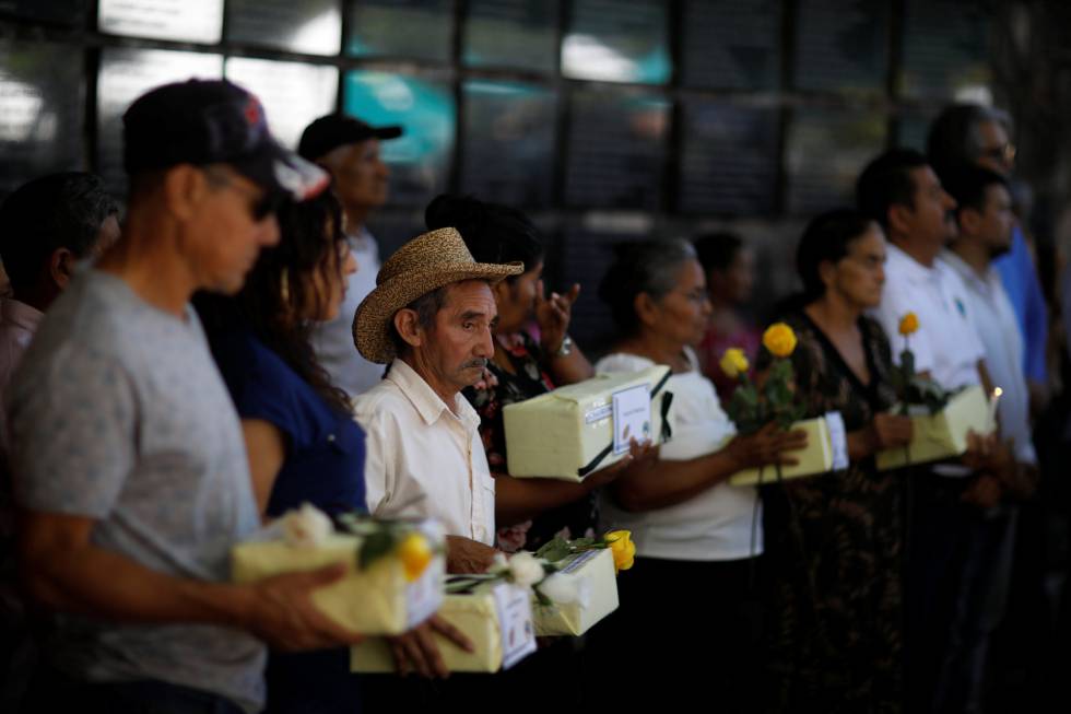 Homenaje a las víctimas de la masacre de El Mozote, el pasado 8 de diciembre en el pueblo salvadoreño del mismo nombre.